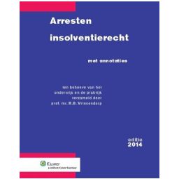 Afbeelding van Arresten insolventierecht : met annotaties