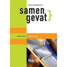 Afbeelding van Samengevat : havo/vwo : Rekenen 3F