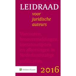 Afbeelding van Leidraad voor juridische auteurs 8e druk
