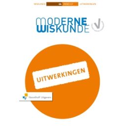 Afbeelding van Moderne wiskunde 10e ed : 4 vmbo-gt A : Uitwerkingen