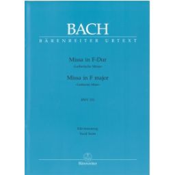 Afbeelding van Bach : Missa in F-Dur : Missa in F major