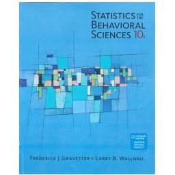 Afbeelding van Statistics for the behavioral sciences