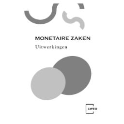 Afbeelding van LWEO Monetaire Zaken : vwo : Uitwerkingen