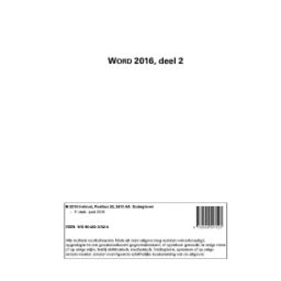 Afbeelding van Word 2016 : deel 2