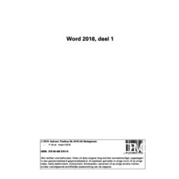 Afbeelding van Word 2016 : deel 1