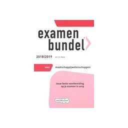 Afbeelding van Examenbundel Maatschappijwetenschappen : vwo : 2018/2019