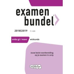 Afbeelding van Examenbundel Wiskunde : vmbo-gt/mavo : 2018/2019