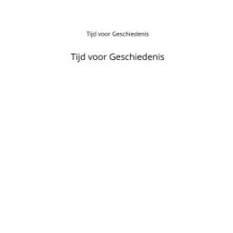 Afbeelding van Tijd voor geschiedenis : 1 havo/vwo