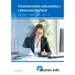 Afbeelding van Scoren.info : Commerciële calculaties - rekenvaardigheid