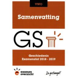 Afbeelding van Samenvatting Geschiedenis : vwo : Examenstof 2018-2019