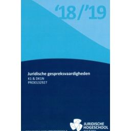 Afbeelding van Juridische gespreksvaardigheden 2018/2019