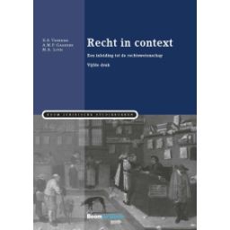 Afbeelding van Recht in context : een inleiding tot de rechtswetenschap 5e dr