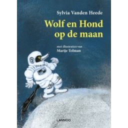 Afbeelding van Wolf en Hond op de maan