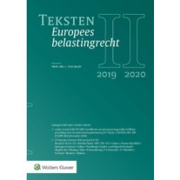 Afbeelding van Teksten Europees Belastingrecht 2019-2020