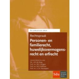 Afbeelding van Rechtspraak personen- en familierecht, huwelijksvermogensrecht en erfrecht 6e gew. dr