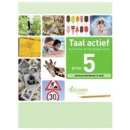 Afbeelding van Taal actief Taal (cv) : Groep 5 A : Antwoordenboek