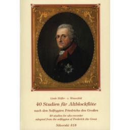 Afbeelding van 40 Studien für Altblockflöte nach Solfeggien Friedrichs des Großen
