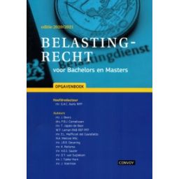 Afbeelding van Belastingrecht voor Bachelors en Masters : Opgavenboek 2020-2021