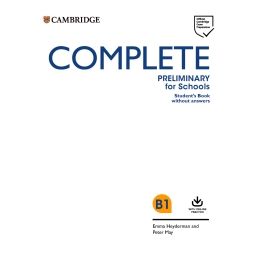 Afbeelding van Complete : Preliminary for schools : Student's book without answers