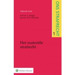 Afbeelding van Ons strafrecht : Deel 1 Het materiële strafrecht