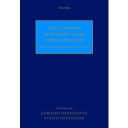 Afbeelding van The Common European Sales Law in Context: