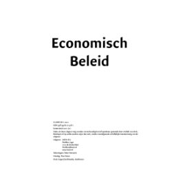 Afbeelding van LWEO Economisch beleid : vwo : Lesbrief