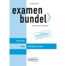 Afbeelding van Examenbundel Bedrijfseconomie : havo : 2021/2022