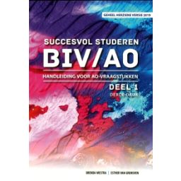 Afbeelding van Succesvol studeren voor BIV/AO : 1 : Handleiding voor AO-vraagstukken