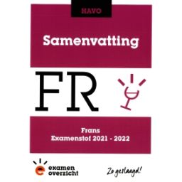 Afbeelding van Samenvatting Frans : havo : Examenstof 2021-2022