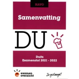 Afbeelding van Samenvatting Duits : havo : Examenstof 2021-2022