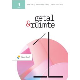 Afbeelding van Getal & ruimte 13e ed : 1 vwo 2 : Antwoordenboek
