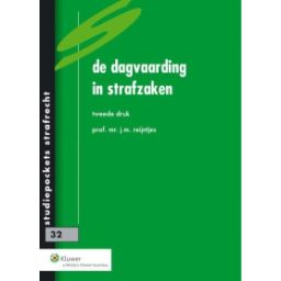 Afbeelding van De dagvaarding in strafzaken