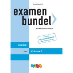 Afbeelding van Examenbundel Wiskunde A : havo : 2022/2023