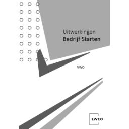 Afbeelding van LWEO Bedrijf Starten 3e dr : vwo : Uitwerkingen