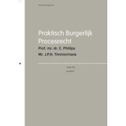 Afbeelding van Praktisch Burgerlijk Procesrecht