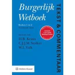 Afbeelding van Tekst & Commentaar Burgerlijk Wetboek