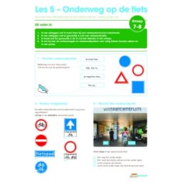 Afbeelding van Veilig Verkeer Nederland : Groep 7+8 : Onderweg op de fiets : Les 5 & 6