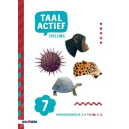 Afbeelding van Taal actief 5 Spelling : Groep 7 B, thema 5-8 : Antwoordenboek