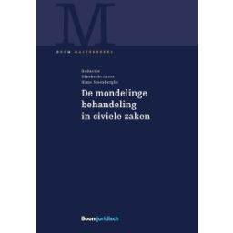Afbeelding van De mondelinge behandeling in civiele zaken