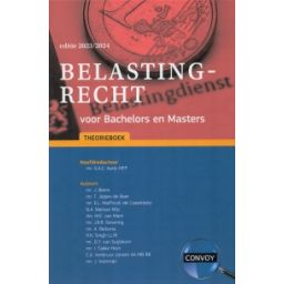 Afbeelding van Belastingrecht voor Bachelors en Masters : Theorieboek 2023-2024