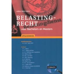Afbeelding van Belastingrecht voor Bachelors en Masters : Opgavenboek 2023-2024