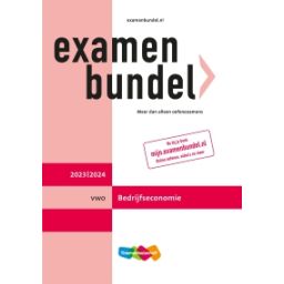 Afbeelding van Examenbundel Bedrijfseconomie : vwo : 2023/2024