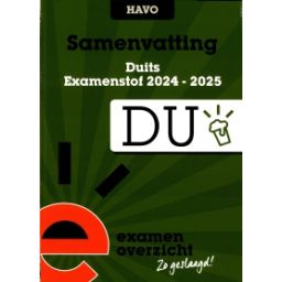 Afbeelding van Samenvatting Duits : havo : Examenstof 2024-2025
