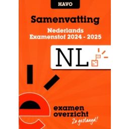 Afbeelding van Samenvatting Nederlands : havo : Examenstof 2024-2025