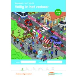 Afbeelding van Veilig Verkeer Nederland : Groep 7+8 : Les 1 t/m 16 : Werkboek