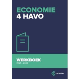 Afbeelding van Cumulus economie : 4 havo : Werkboek 2025-2026