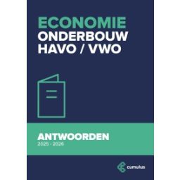 Afbeelding van Cumulus economie : 3 havo/vwo : Antwoordenboek 2025-2026